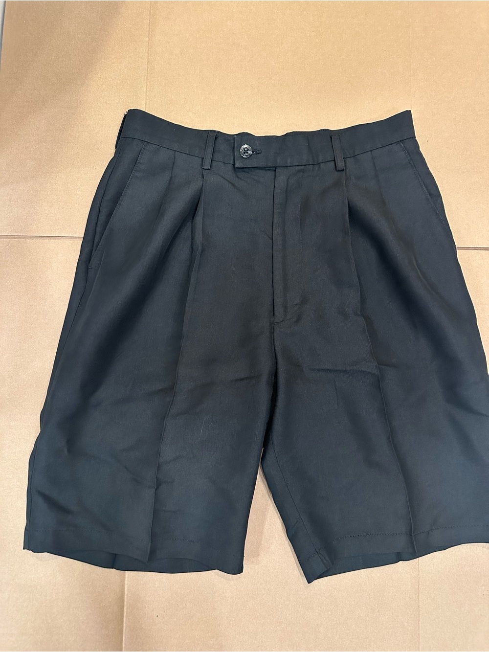 Men's Nike Black Pleated Golf Shorts